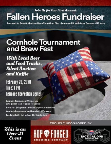 Fallen Heroes Fundraiser for fallen police officer, sailor slated for Feb. 29 in Lemoore